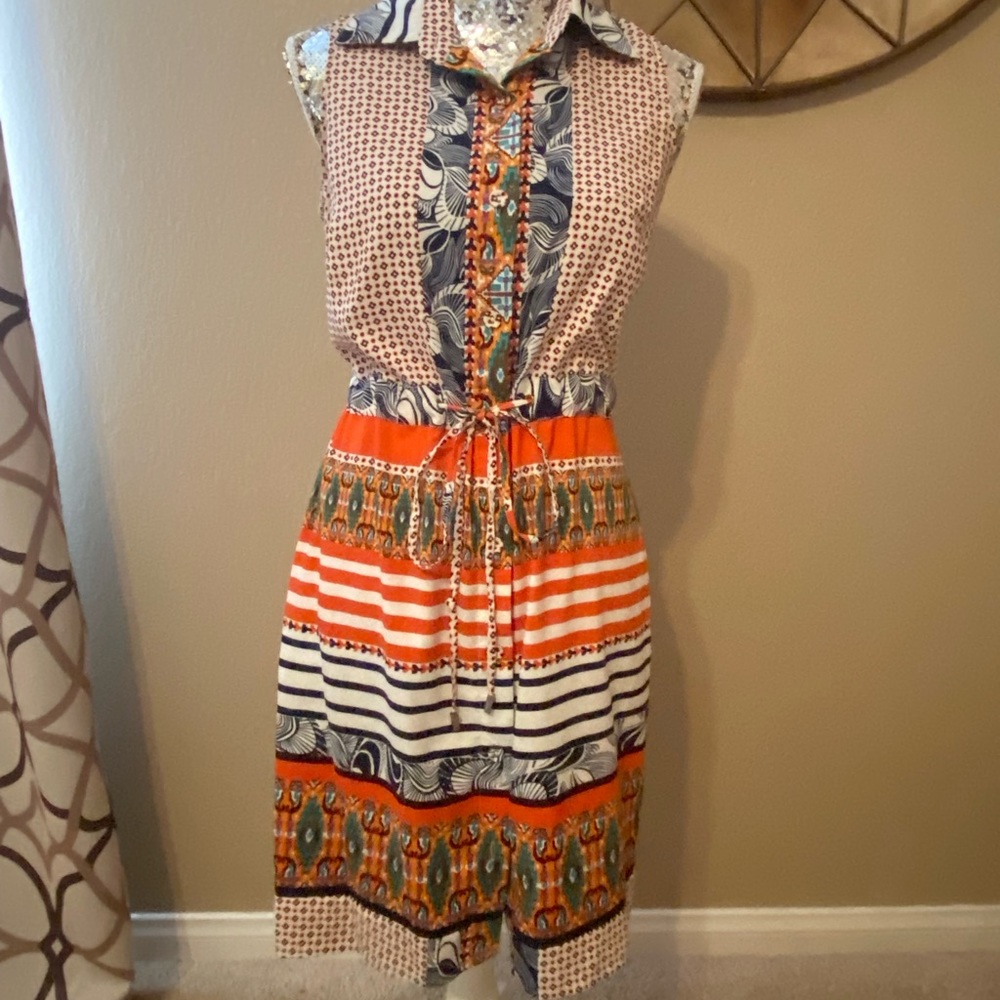 Miss Sixty size 6 multicolored mid length dress